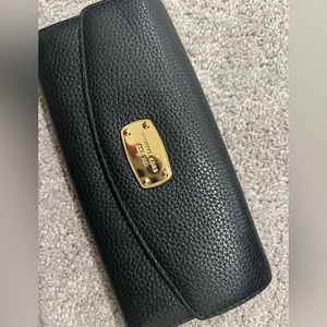 Black Michael kors flap full size wallet